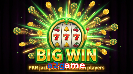 Big win animation on A2game slot game